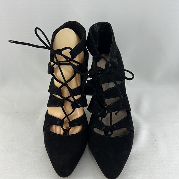 L.K. Bennett Honor Suede Lace-Up Bootie - Picture 2 of 10